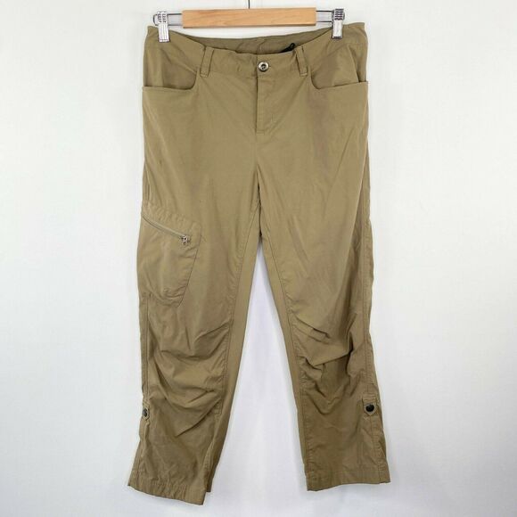 Patagonia Khaki Tan Outdoor Hiking Quandry Pants Women's Size 8 - Picture 1 of 9
